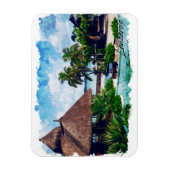 Lanzarote Canarische Eilanden Spanje Tropisch Magneet (Verticaal)