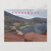 Lanzarote El Golfo uitzicht briefkaart (Voorkant)