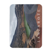 Lanzarote El Golfo uitzicht koelkastmagneet Magneet (Verticaal)