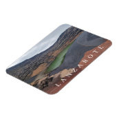 Lanzarote El Golfo uitzicht koelkastmagneet Magneet (Linkerzijde)