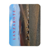 Lanzarote kamelen uitzicht koelkastmagneet magneet (Verticaal)