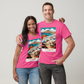 Lanzarote Poster Spanje Reizen T-shirt (Unisex)