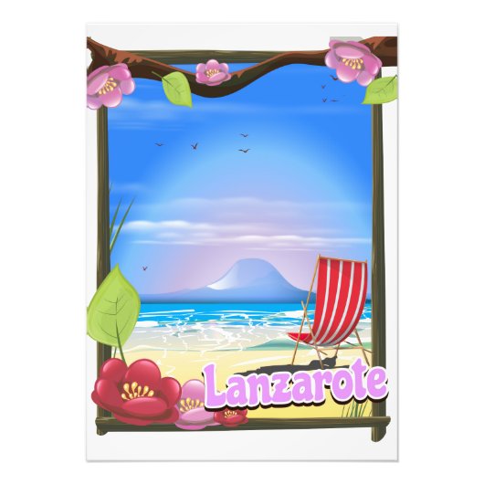 Lanzarote Reisposter Foto Afdruk (Voorkant)