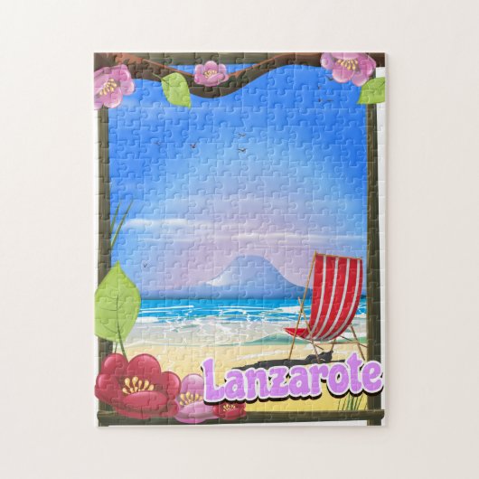 Lanzarote Reisposter Legpuzzel (Verticaal)