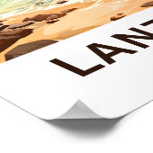 Lanzarote Spanje Reisprint Poster (Hoek)