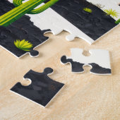 Lanzarote, Spanje Vintage Reis Vulkanisch Landscha Legpuzzel (Zijkant)