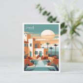 Lanzarote Spanje vintage reizen Briefkaart (Staand voorkant)