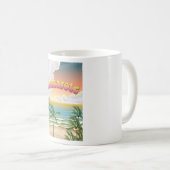 Lanzarote strand reisposter koffiemok (Voorkant rechts)