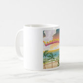 Lanzarote strand reisposter koffiemok (Voorkant links)