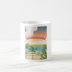 Lanzarote strand reisposter koffiemok