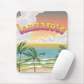 Lanzarote strand reisposter muismat (Met muis)