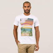 Lanzarote strand reisposter t-shirt (Voorkant volledig)