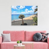 Lanzarote strand uitzicht canvas print (Insitu (Woonkamer))