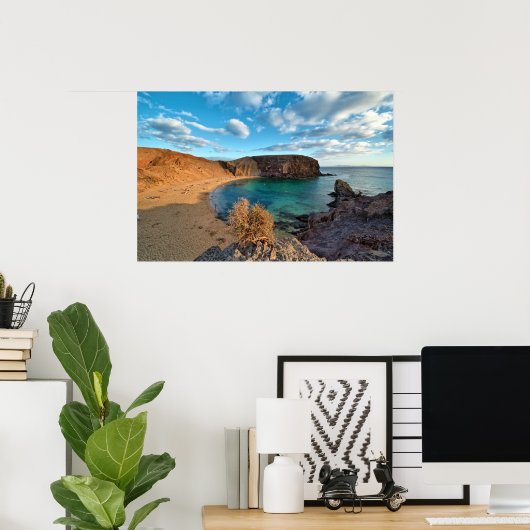 Lanzarote strandcove poster (Thuiskantoor)