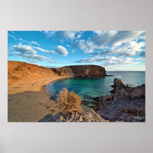 Lanzarote strandcove poster (Voorkant)