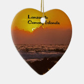 Lanzarote Sunset Keramisch Ornament (Rechts)