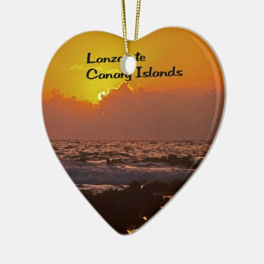 Lanzarote Sunset Keramisch Ornament (Links)