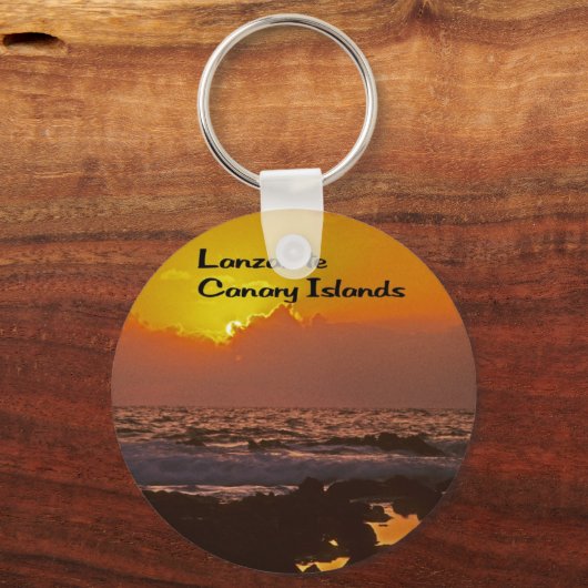 Lanzarote Sunset Sleutelhanger (Voorkant)