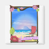 Lanzarote Travel poster Magneet (Voorkant)