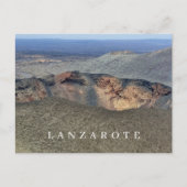 Lanzarote vulkaan krater uitzicht ansichtkaart briefkaart (Voorkant)