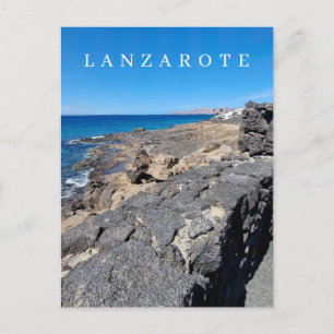 Lanzarote vulkanische stenen uitzicht briefkaart