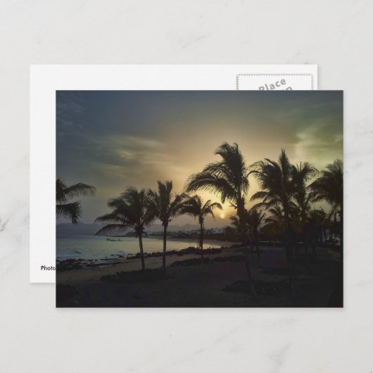 Lanzerote Sunset Briefkaart (Voorkant / Achterkant)