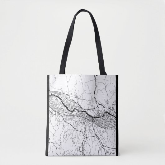 Lanzhou China Kaart Tote Bag (Voorkant)