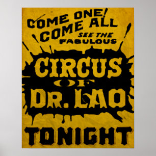 Lao Circus Flyer Poster 7 gezichten