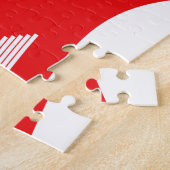 Lao Erawan Three Headed Elephant Flag Wave Legpuzzel (Zijkant)