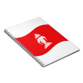 Lao Erawan Three Headed Elephant Flag Wave Notitieboek (Rechterzijde)