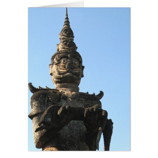 Lao Giant Guardian ... Buddha Park, Vientiane, Lao (Voorkant)