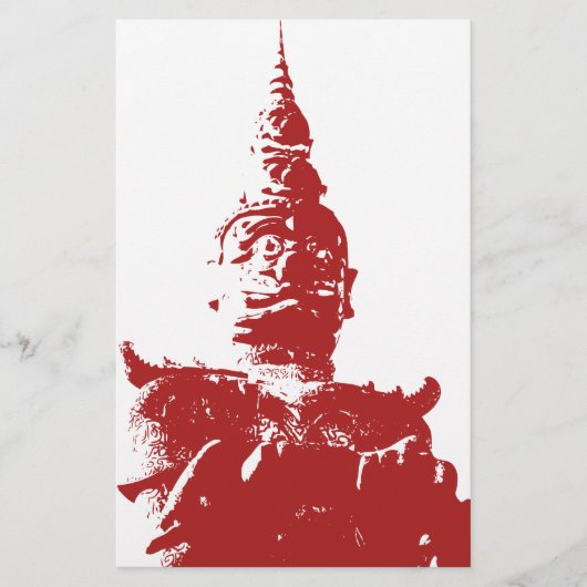 Lao Giant Guardian ... Buddha Park, Vientiane, Lao Briefpapier (Voorkant)