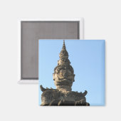 Lao Giant Guardian ... Buddha Park, Vientiane, Lao Magneet (Voorkant / Achterkant)