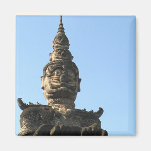 Lao Giant Guardian ... Buddha Park, Vientiane, Lao Magneet