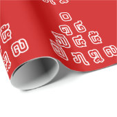 Lao-/Laos-getallen piramide Laotiaans taalscript Cadeaupapier (Rol Hoek)