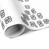 Lao-/Laos-getallen piramide Laotiaans taalscript Cadeaupapier (Rol Hoek)