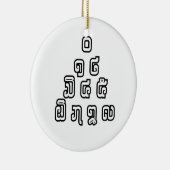 Lao-/Laos-getallen piramide Laotiaans taalscript Keramisch Ornament (Rechts)