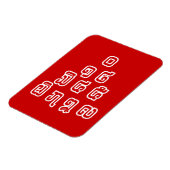 Lao-/Laos-getallen piramide Laotiaans taalscript Magneet (Linkerzijde)