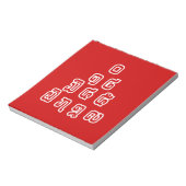 Lao-/Laos-getallen piramide Laotiaans taalscript Notitieblok (Linkerzijde)