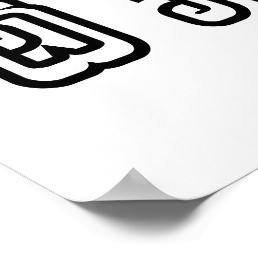 Lao-/Laos-getallen piramide Laotiaans taalscript Poster (Hoek)