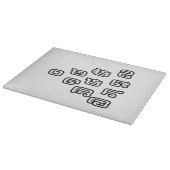 Lao-/Laos-getallen piramide Laotiaans taalscript Snijplank (Hoek)