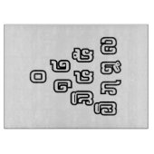 Lao-/Laos-getallen piramide Laotiaans taalscript Snijplank (Voorkant)