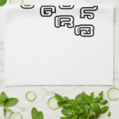 Lao-/Laos-getallen piramide Laotiaans taalscript Theedoek (Gevouwen)