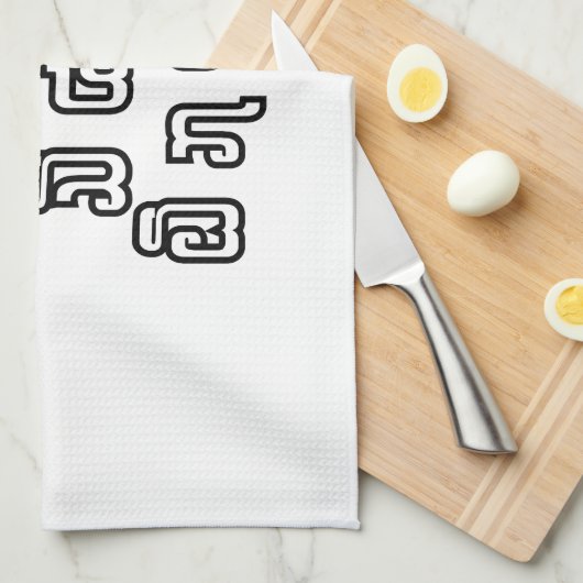 Lao-/Laos-getallen piramide Laotiaans taalscript Theedoek (Quarter Fold)