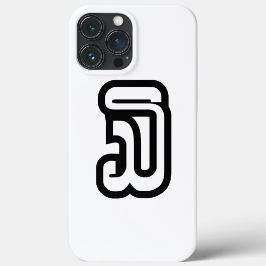 Lao / Laos Nummer Drie / 3 / ໓ (Sam) Laotiaans Case-Mate iPhone Case (Achterkant)