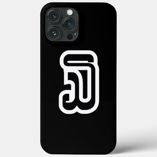 Lao / Laos Nummer Drie / 3 / ໓ (Sam) Laotiaans Case-Mate iPhone Case (Achterkant)
