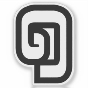 Lao / Laos Nummer één / 1 / ໑ (Nung/Nueng) Laotiaa Sticker