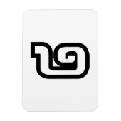 Lao / Laos Nummer Twee / 2 / ໒ (Song) Laotiaans Magneet (Verticaal)