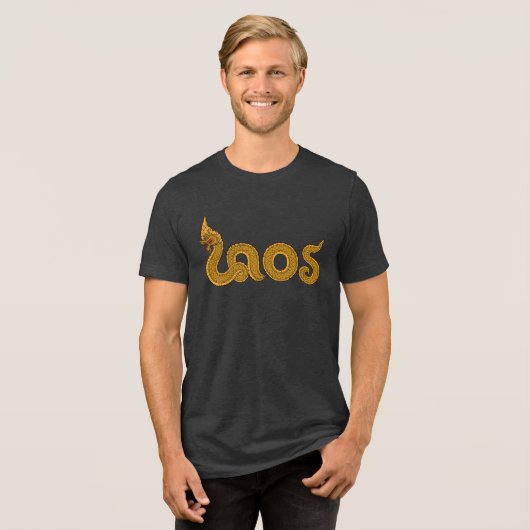 lao naga Tri-Blend shirt (Voorkant volledig)