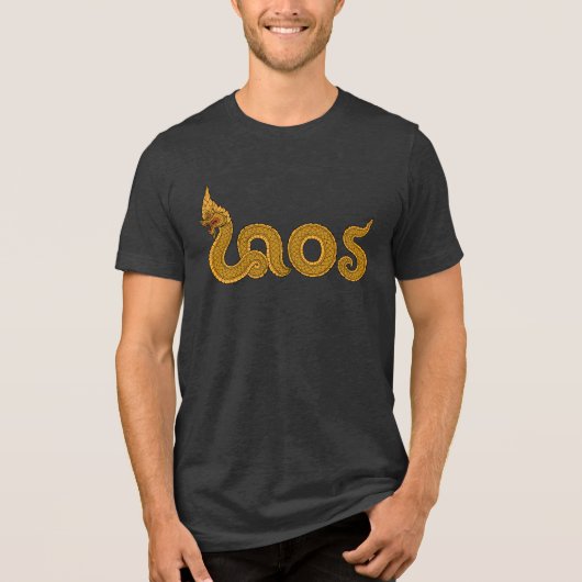 lao naga Tri-Blend shirt (Voorkant)